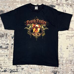 Hanes Beefy-T Death Dealer Shirt Marines USMC  Dogs Men’s Size L Grunt Tshirt